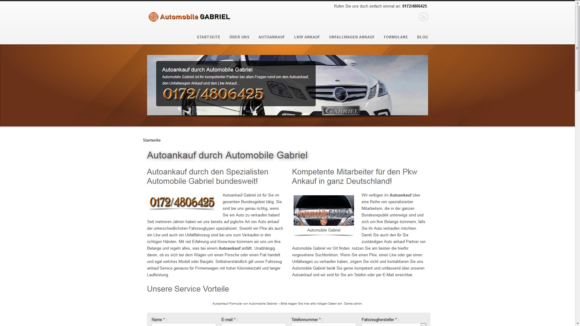 automobile gabriel webseite - Autoankauf Regensburg und Umgebung