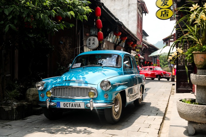 skoda zeigt historische fahrzeuge bei oldtimer veranstaltungen in china - SKODA zeigt historische Fahrzeuge bei Oldtimer-Veranstaltungen in China
