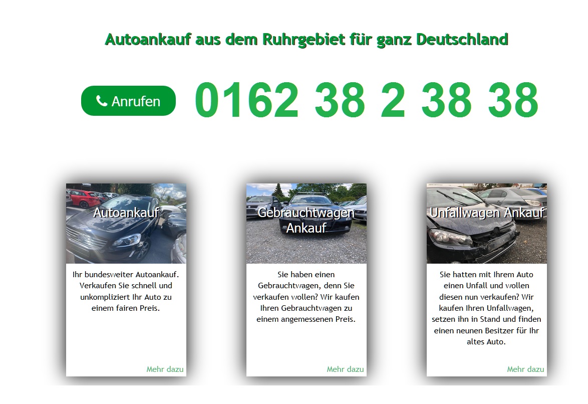 Autoankauf Duisburg direkt ein konkretes Angebot für den Gebrauchtwagen