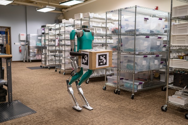 CES 2020 in Las Vegas: Ford zeigt humanoiden Roboter Digit zur Erforschung zukünftiger Liefer- und Lagerlogistik