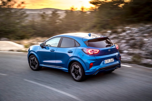 Der neue Ford Puma: Ein Crossover SUV mit attraktivem Design und moderner EcoBoost Hybrid-Technologie