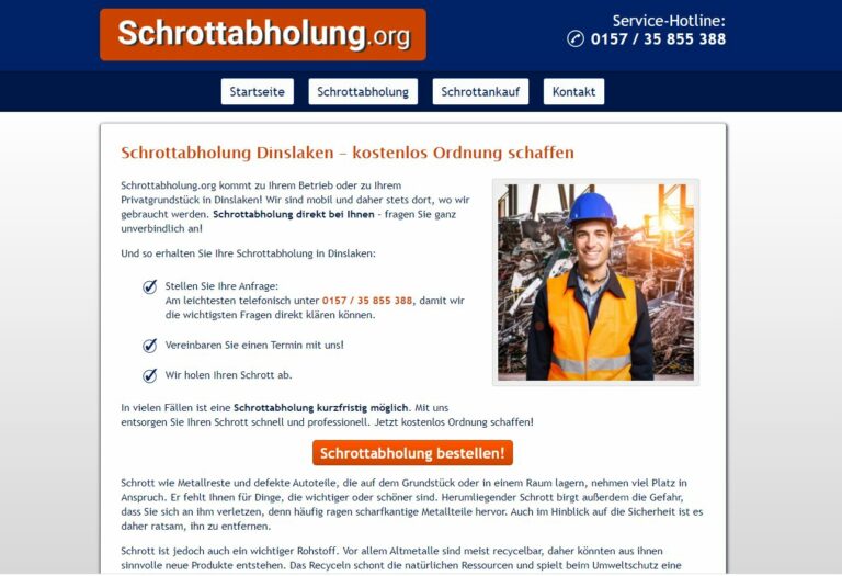 Schrotthändler in Dinslaken: Schrott und Metall loswerden