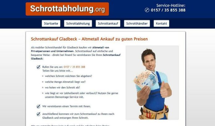 image 1 353 696x409 - Schrottankauf in Gladbeck: Team von Schrottabholung.org bringt dem Kunden eine schnelle Antwort