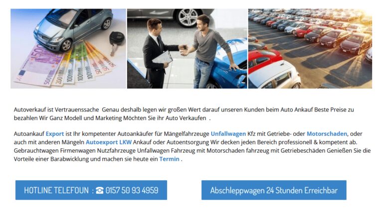 Keine Schrottpresse: Autoankauf ist die Alternative in Reutlingen